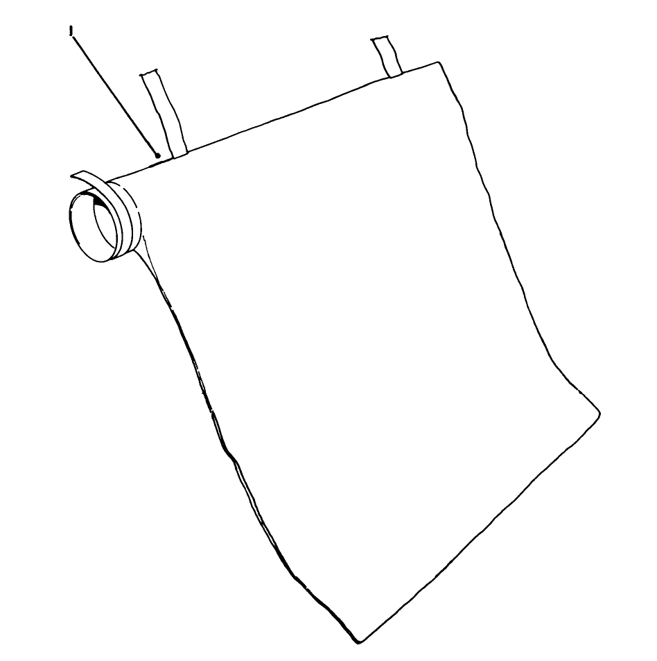 Bag Assembly Diagram and Parts List for 51547 (1000001 - 1999999)(1991) Lawn Boy Leaf Blower / Vacuum